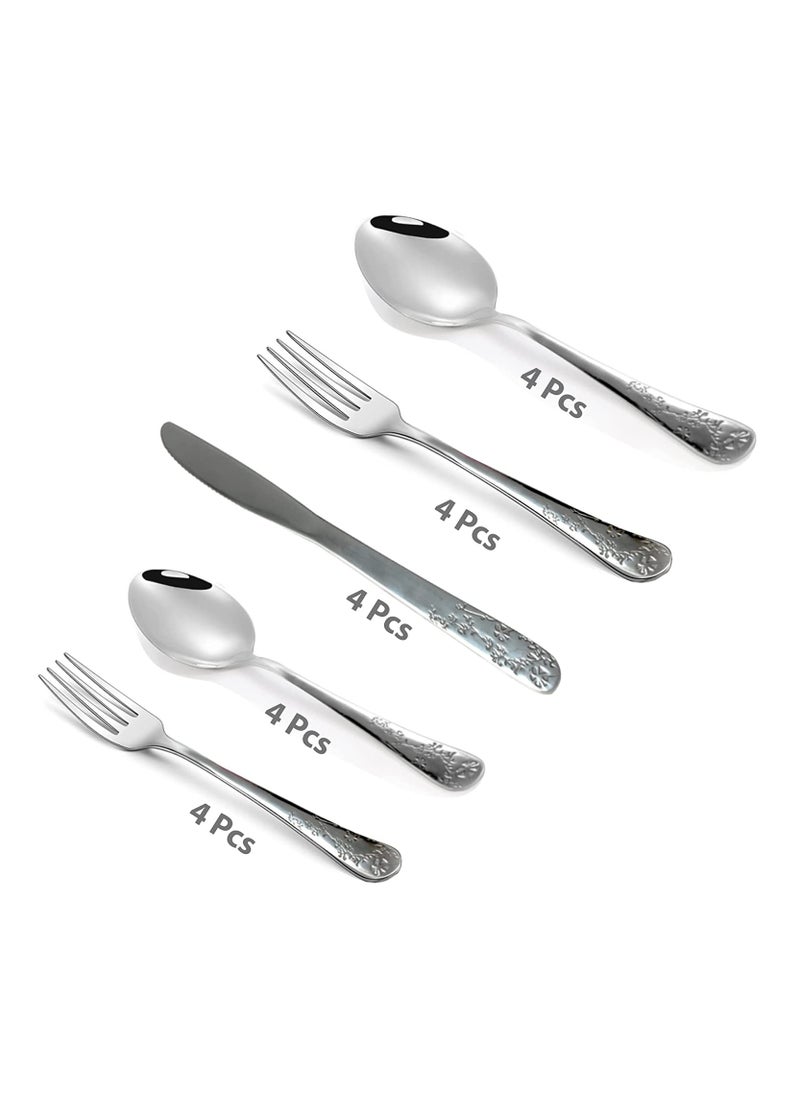BLACKSTONE Stainless Steel Teaspoon Tablespoon Tea Fork Table Fork 20Pcs Cutlery Set  - Image 2