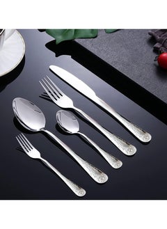 BLACKSTONE Stainless Steel Teaspoon Tablespoon Tea Fork Table Fork 20Pcs Cutlery Set  - Image 4