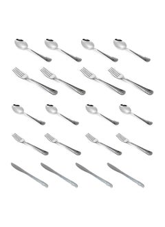 BLACKSTONE Stainless Steel Teaspoon Tablespoon Tea Fork Table Fork 20Pcs Cutlery Set  - Image 1