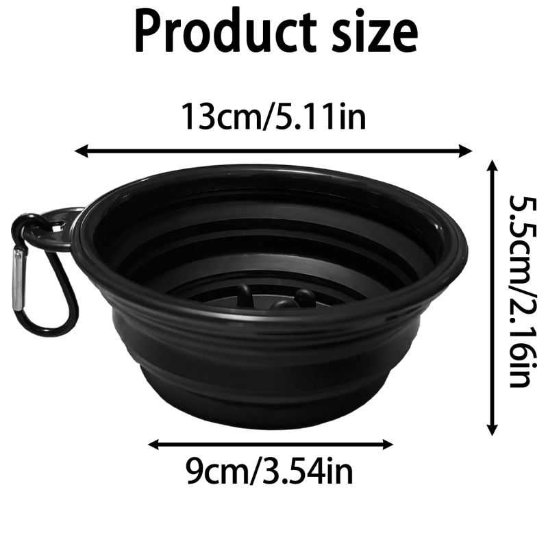 Travel Shaving Bowl 17.5cm Diameter Silicone Collapsible Design - Creates Rich Lather Quickly Lightweight Portable Shave Cup with Carabiner - Odor-Resistant Easy Clean Lathering Bowl for Travel Dopp K - Image 2