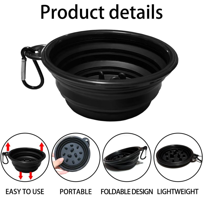 Travel Shaving Bowl 17.5cm Diameter Silicone Collapsible Design - Creates Rich Lather Quickly Lightweight Portable Shave Cup with Carabiner - Odor-Resistant Easy Clean Lathering Bowl for Travel Dopp K - Image 3