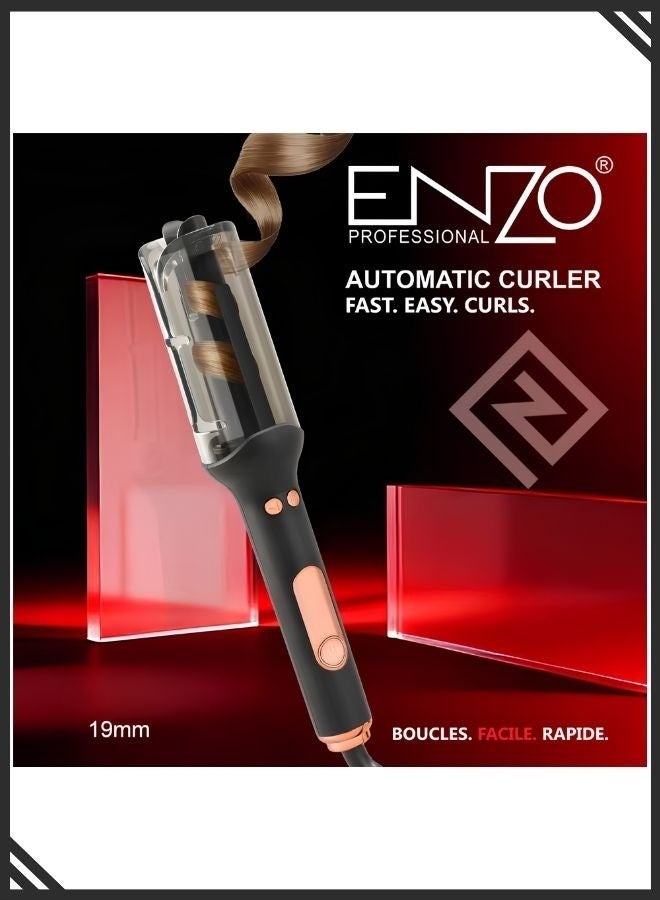 ENZO EN-9110 Automatic Hair Curler, 19mm Ceramic Curling Iron, Fast Heating Hair Styling Tool for Curls & Waves - Image 2