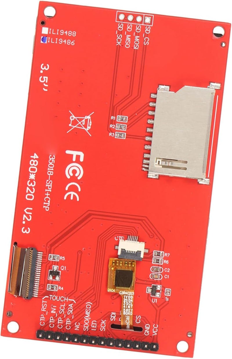480x320 TFT LCD Screen Module 3.5 Inch SPI Serial Port Memory Slot, Touch Screen Display, for Control Replacement - Image 5
