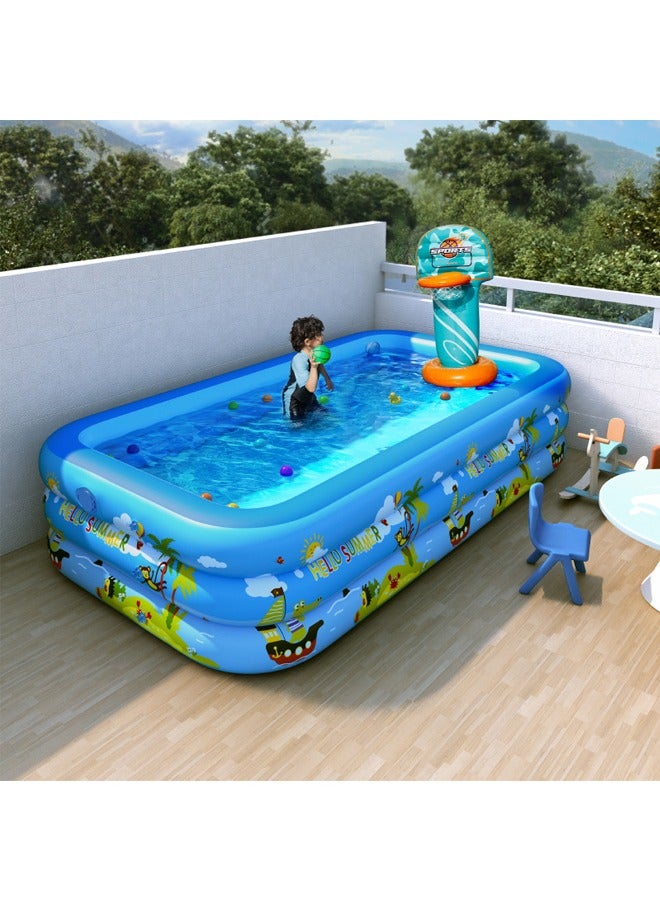 KLNAMAEAAN Inflatable 3 Layer Swimming Pool 150 CM - Image 1