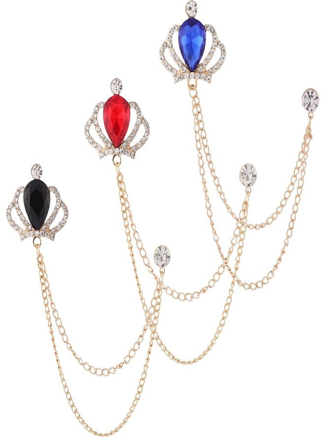 Girouette Brooches and pins for women,Brooch for men, Crown Brooch Pins,Brooch for Men Suit,Husband Boyfriend Valentine's Day Anniversary Birthday Gift - Image 1