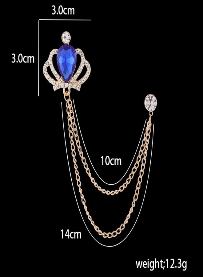 Girouette Brooches and pins for women,Brooch for men, Crown Brooch Pins,Brooch for Men Suit,Husband Boyfriend Valentine's Day Anniversary Birthday Gift - Image 2
