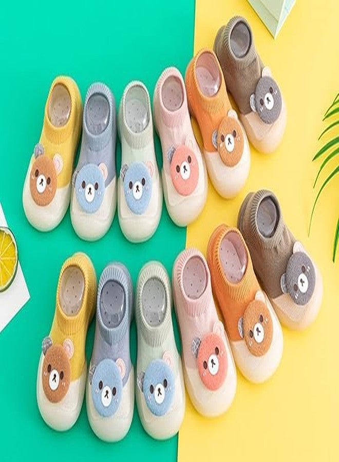 13 SOEME Baby Floor Socks, Soft Sole Walking Shoes, Breathable Mesh, Slip-on Style, Multi Color - Image 2