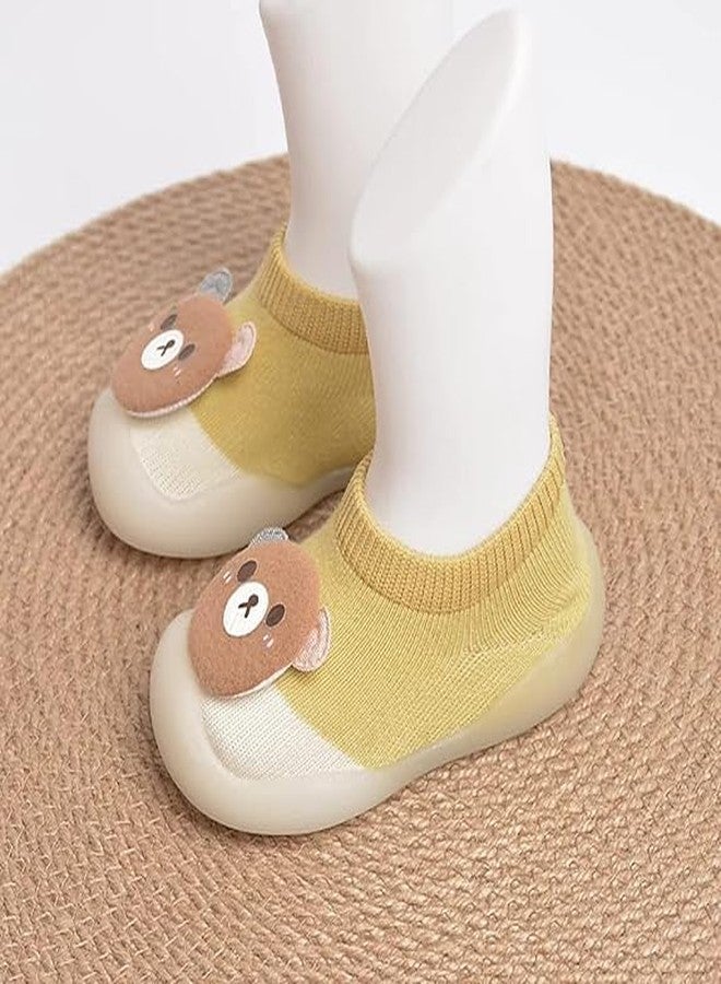 13 SOEME Baby Floor Socks, Soft Sole Walking Shoes, Breathable Mesh, Slip-on Style, Multi Color - Image 4