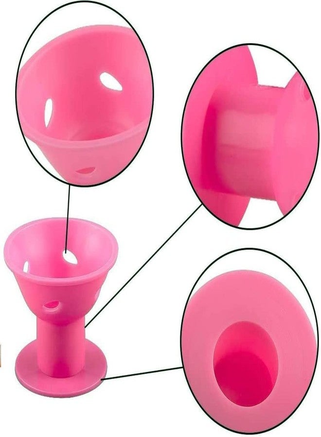 DNESHY Silicone Hair Curlers Heatless Rollers for Women (Pink, 10 pcs) - Image 5