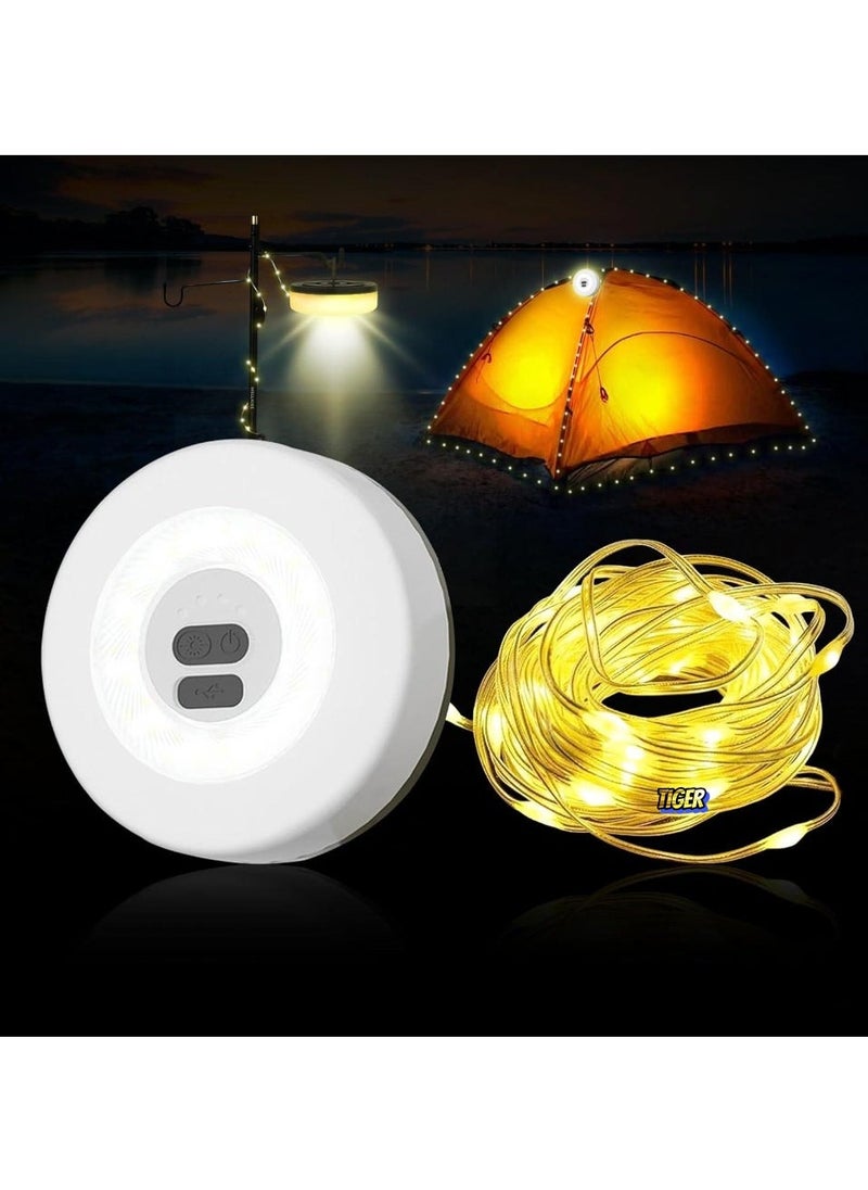 JAJEEK String Lights for Camping & Hiking – Waterproof, Battery Operated LED Lights, Outdoor Lights for Tent, Patio, Campground, Portable & Durable, Perfect for Adventure & Travel - Image 1