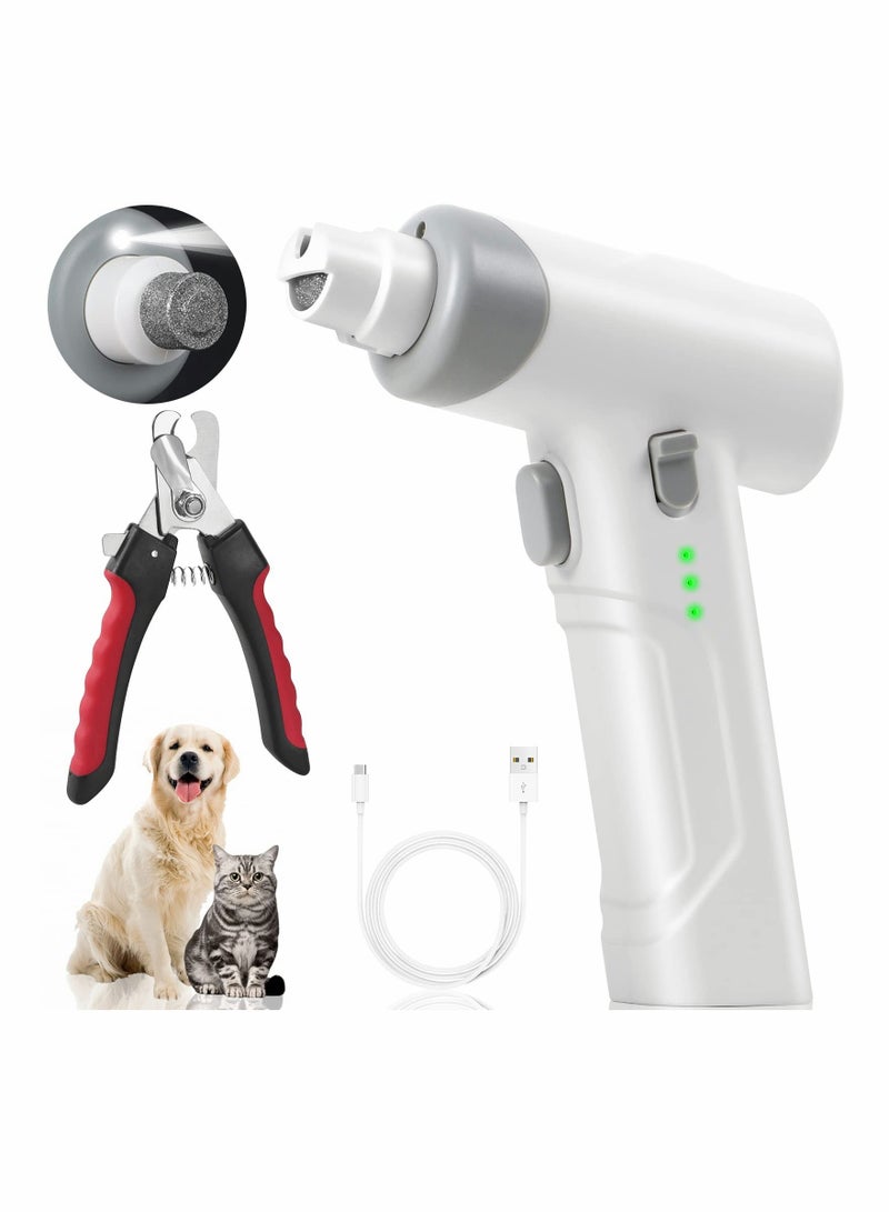 XiuWoo Dog Nail Grinder 3 Speed Pet Painless Paws Grooming Professional Quiet Powerful Electric Trimmer - Image 1