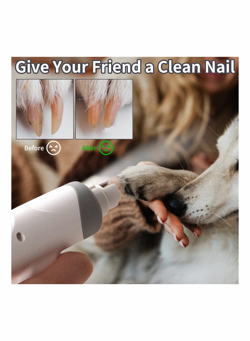 XiuWoo Dog Nail Grinder 3 Speed Pet Painless Paws Grooming Professional Quiet Powerful Electric Trimmer - Image 2