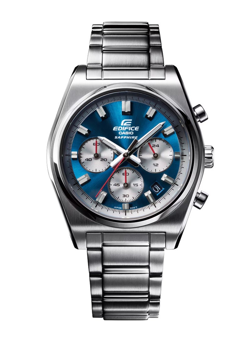 CASIO Edifice Chronograph Blue Dial Stainless Steel Men's Watch EFB-730D-2AV - Image 5