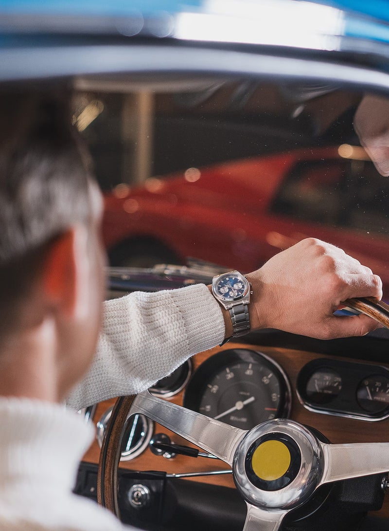 CASIO Edifice Chronograph Blue Dial Stainless Steel Men's Watch EFB-730D-2AV - Image 3