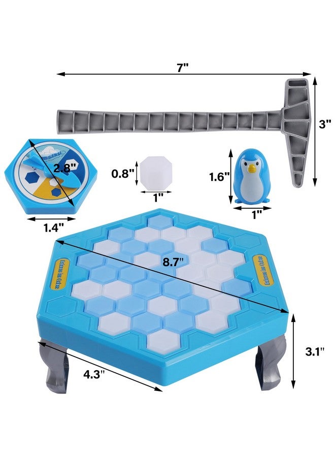 Dr.DuDu لعبة لوح كسر الجليد إنقاذ البطريق للأطفال من 4-8 سنوات، لعبة عائلية مضحكة إنقاذ البطريق على الجليد، لعبة فخ كسر الجليد للبطاريق، هدايا يوم الأطفال - Image 2
