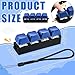 Ferreve 2 Pcs Keyboard Fidget Toys Fidget Clicker Keyboard FourButton Clicker Keychain Button ADHD Stress Relief Gifts for Adult to Relief Stress Pass The TimeBlue - Image 4