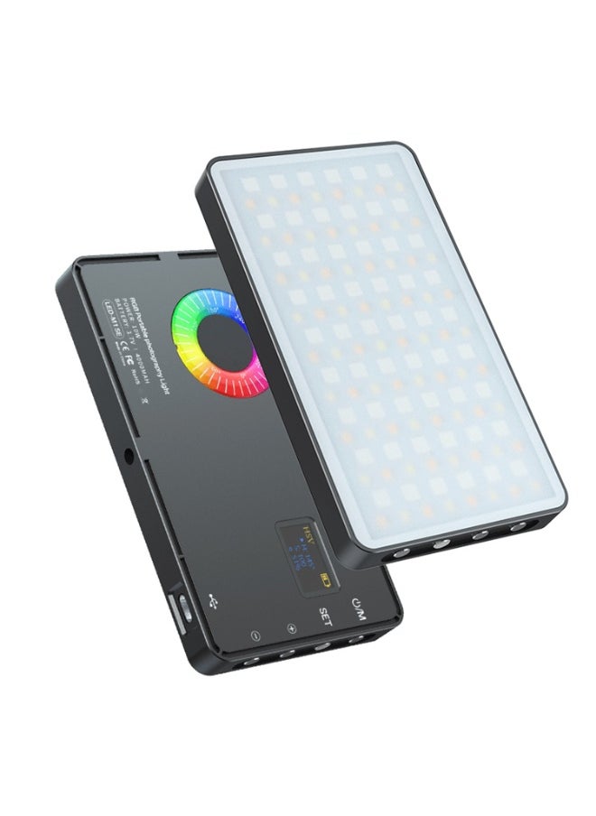 مامن مامين RGBبلاس فوتوجرافي لايت Led-M1SE بنطاق لوني 2500-8500 ، عدد لمبات ليد 126 ، (10 وات) مع سعة بطارية 4000 مللي أمبير ، 220 جرام (الموديل: LED-M1SE)  - Image 4