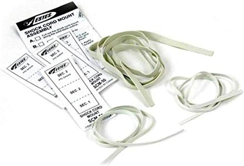 Estes 302278 Shock Cords and Mount Pack for Model Rockets - Image 1
