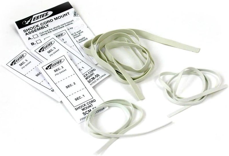 Estes 302278 Shock Cords and Mount Pack for Model Rockets - Image 2