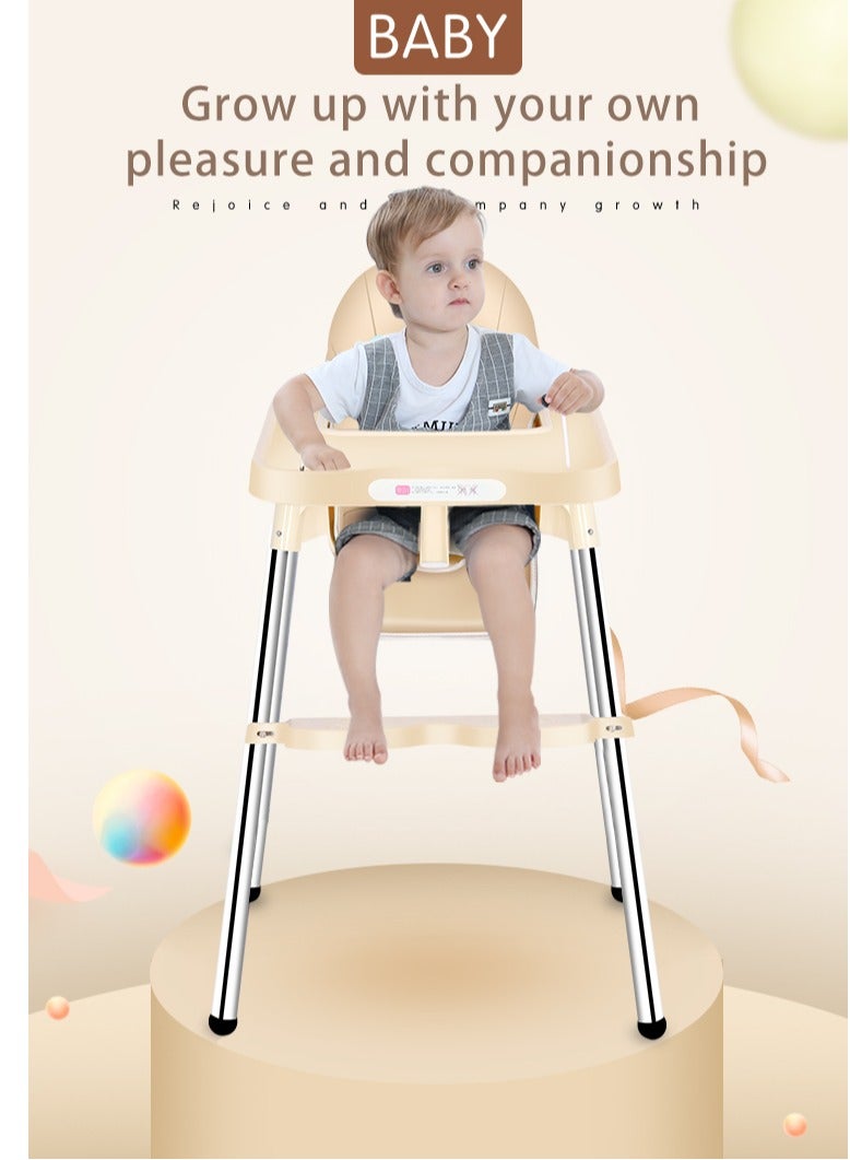 فول جوي كرسي طعام قابل للطي قابل للتعديل متعدد الوظائف  -وردي - Image 3