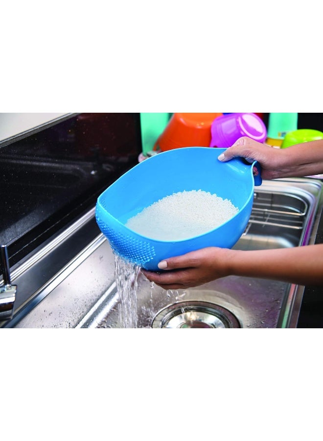 Mintra Home Rice, Fruits, Vegetables Cleaning Colander - Turqoise - Image 4
