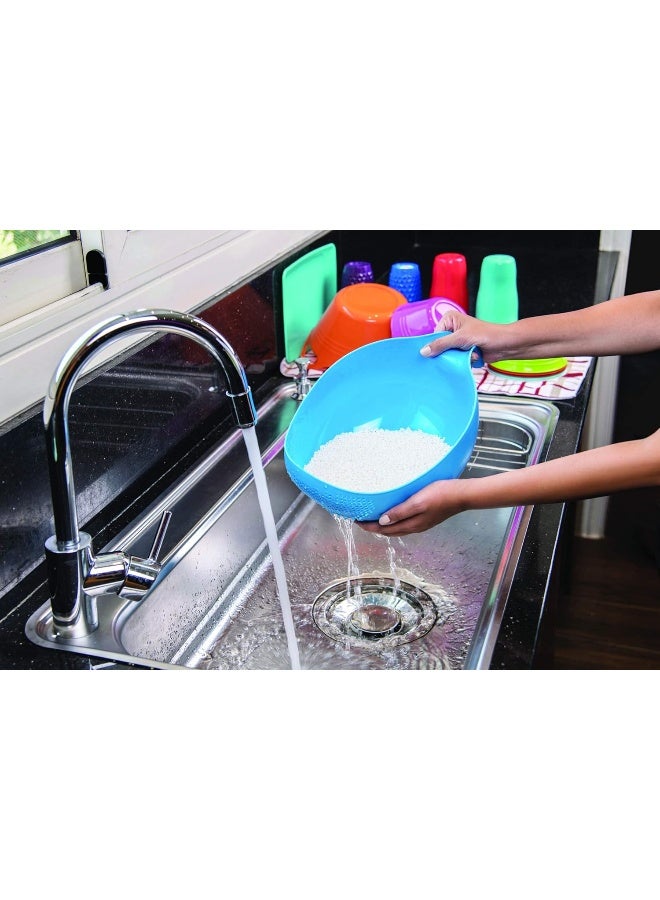 Mintra Home Rice, Fruits, Vegetables Cleaning Colander - Turqoise - Image 5