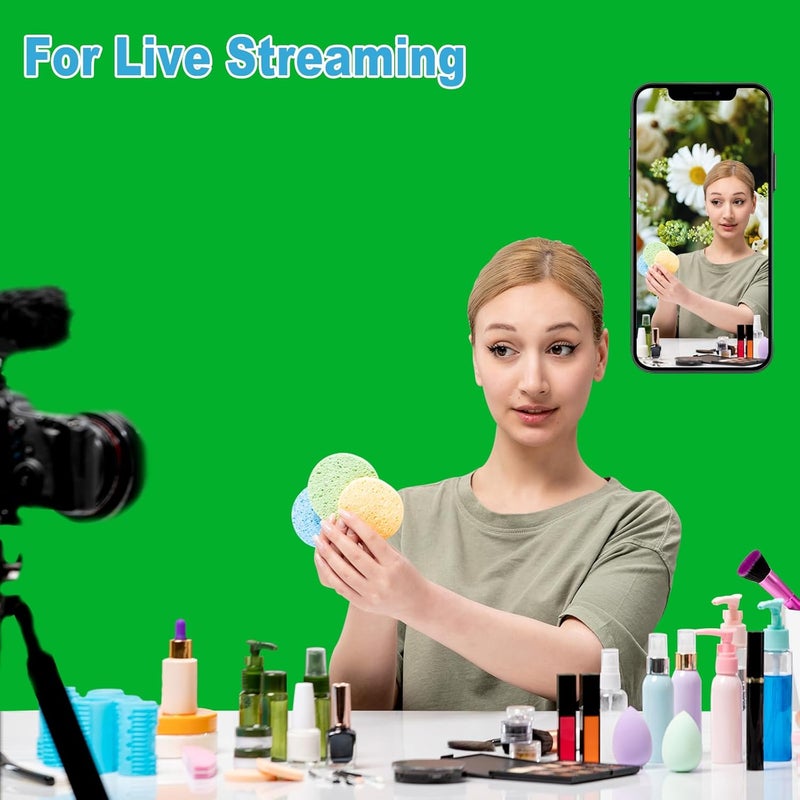 ليليستي خلفية شاشة خضراء، بوليستر، 5×7 قدم، خلفية تصوير، قابلة للغسل في الغسالة، أخضر، LY166 - Image 5