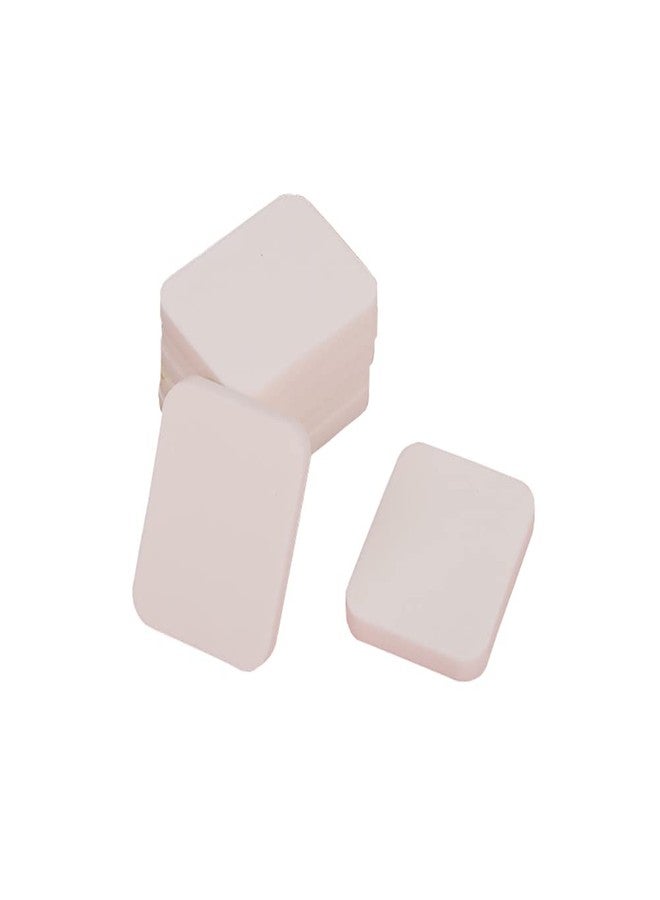 GSHLLO 20 Pcs Square Soft Makeup Sponges Cosmetic Loose Powder Puffs Smooth Foundation Puffs Beauty Blenders for Dry Wet Skin White - Image 1