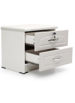 Sila Bedside Table Storage Cabinet With Lockable Drawers ST2100 White - pzsku/ZF5BC20728C16F3A06462Z/45/_/1725014005/176f82bb-3fb8-405f-99b7-5ed7a878a43e