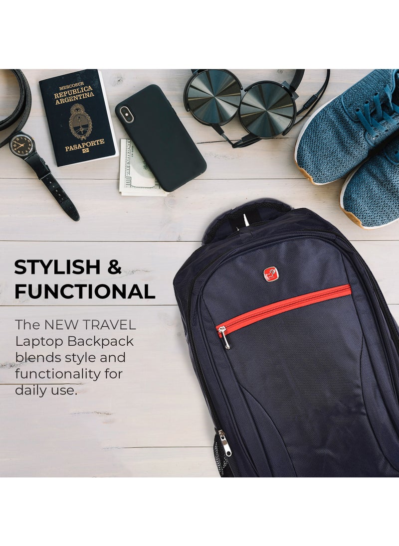 NEW TRAVEL New Travel School Backpack Fabric color Blue  - Image 1