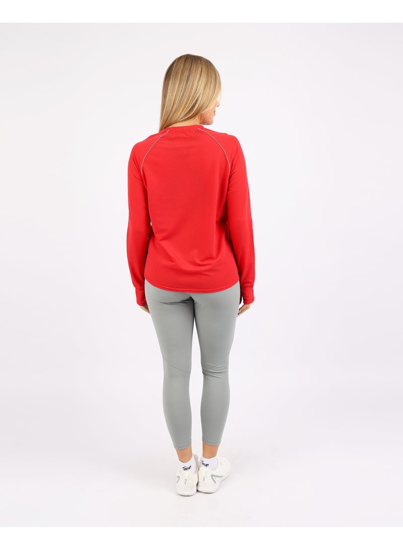 Atum Red Sleeve Mesh Training Top - Image 4