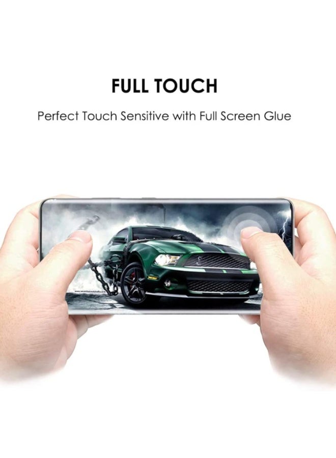 One Minute Premium UV Tempered Glass Screen Protector Guard Compatible For TECNO Camon 50 Pro 5G ( Pack of 1) Full Adhesive UV Curved Case Friendly HD Clarity with easy installation kit - Image 5