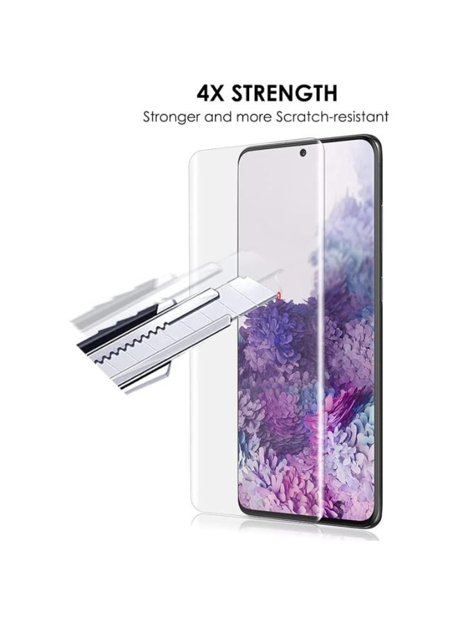 One Minute Premium UV Tempered Glass Screen Protector Guard Compatible For TECNO Camon 50 Pro 5G ( Pack of 1) Full Adhesive UV Curved Case Friendly HD Clarity with easy installation kit - Image 3