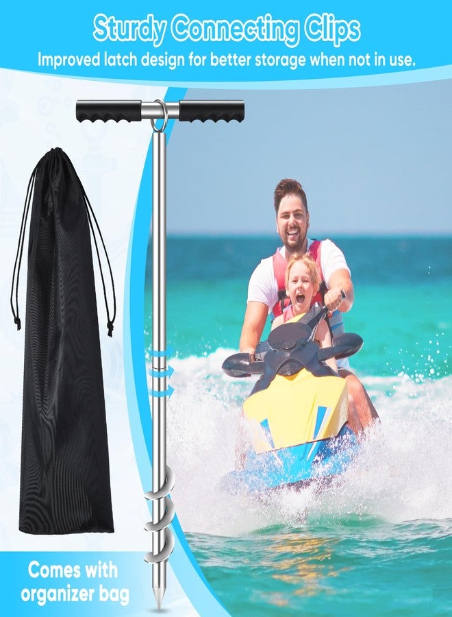GADFISH Boat Anchor, 30.7-inch Stowable Shallow Water Anchor, Boat Anchor Kit for Dive Beach, Kayak Anchor Trolley Kit, Boat Fixing Accessories - Image 4