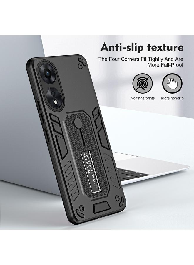 erorex Case For OPPO A78 5G Variety Brave Armor Finger Loop Holder Phone Case - Image 2