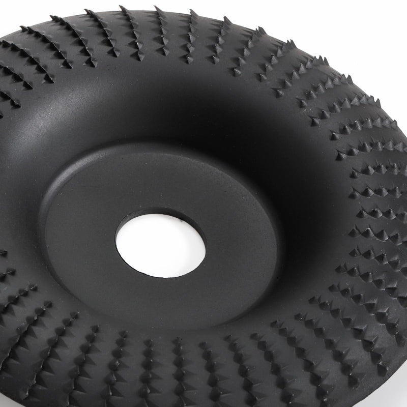 Hedume مجموعة هيدوم من 5 أقراص طحن الخشب لآلة الطحن الزاوي 4" أو 4 1/2" مع محور 5/8 بوصة، أداة طحن جذوع الأشجار، قرص تشكيل الخشب، أقراص طحن عجلة القطع، ملحقات طحن القرص - Image 2