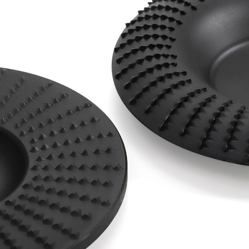 Hedume مجموعة هيدوم من 5 أقراص طحن الخشب لآلة الطحن الزاوي 4" أو 4 1/2" مع محور 5/8 بوصة، أداة طحن جذوع الأشجار، قرص تشكيل الخشب، أقراص طحن عجلة القطع، ملحقات طحن القرص - Image 4