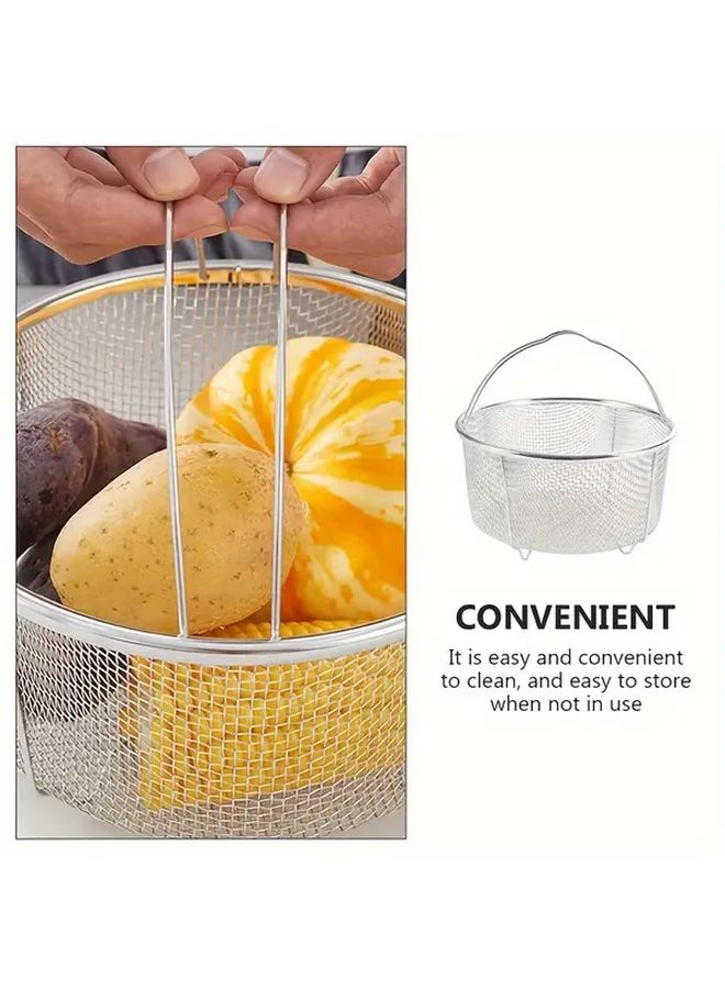 Stainless Steel 9 Inch Oil Drain Basket Portable Frying Strainer With Stand - Image 5