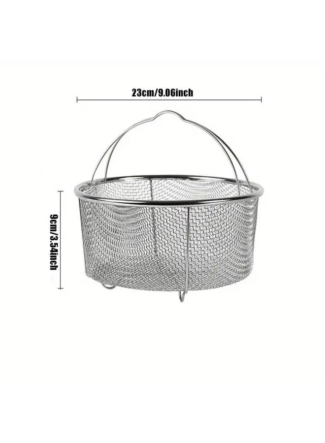 Stainless Steel 9 Inch Oil Drain Basket Portable Frying Strainer With Stand - Image 3
