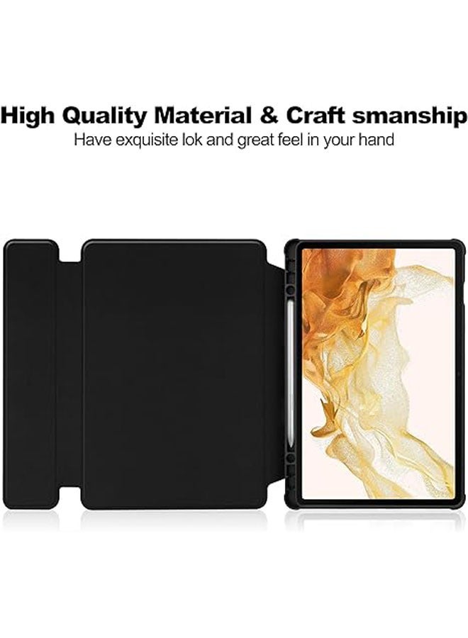Samsung Galaxy Tab A9 Plus/S9/S9FE/S9 Plus/S9FE Plus 2023 Keyboard Case with S Pen Holder Slim Stand Cover Bluetooth Wireless Keyboard - Image 5