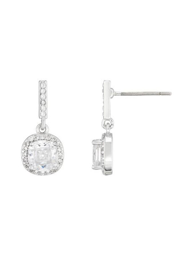 BUCKLEY LONDON - مجموعة قيراط - أقراط متدلية شفافة على شكل وسادة - Image 1