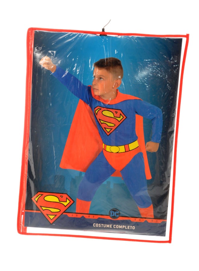 Ciao Superman Kids Costume 8-10 Years | Official DC Comics Superhero Outfit with Jumpsuit, Cape & Belt - Image 4
