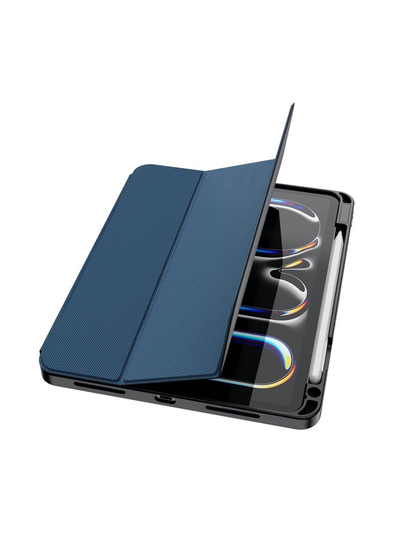 GREEN LION Hogo Premium Case with Pencil Holder for iPad Pro 11" / Magnetic Smart Cover Auto Sleep/Wake / 2-Way Position Viewing & Typing / Stable Tri-Fold Stand / Slim & Lightweight - Blue - Image 4