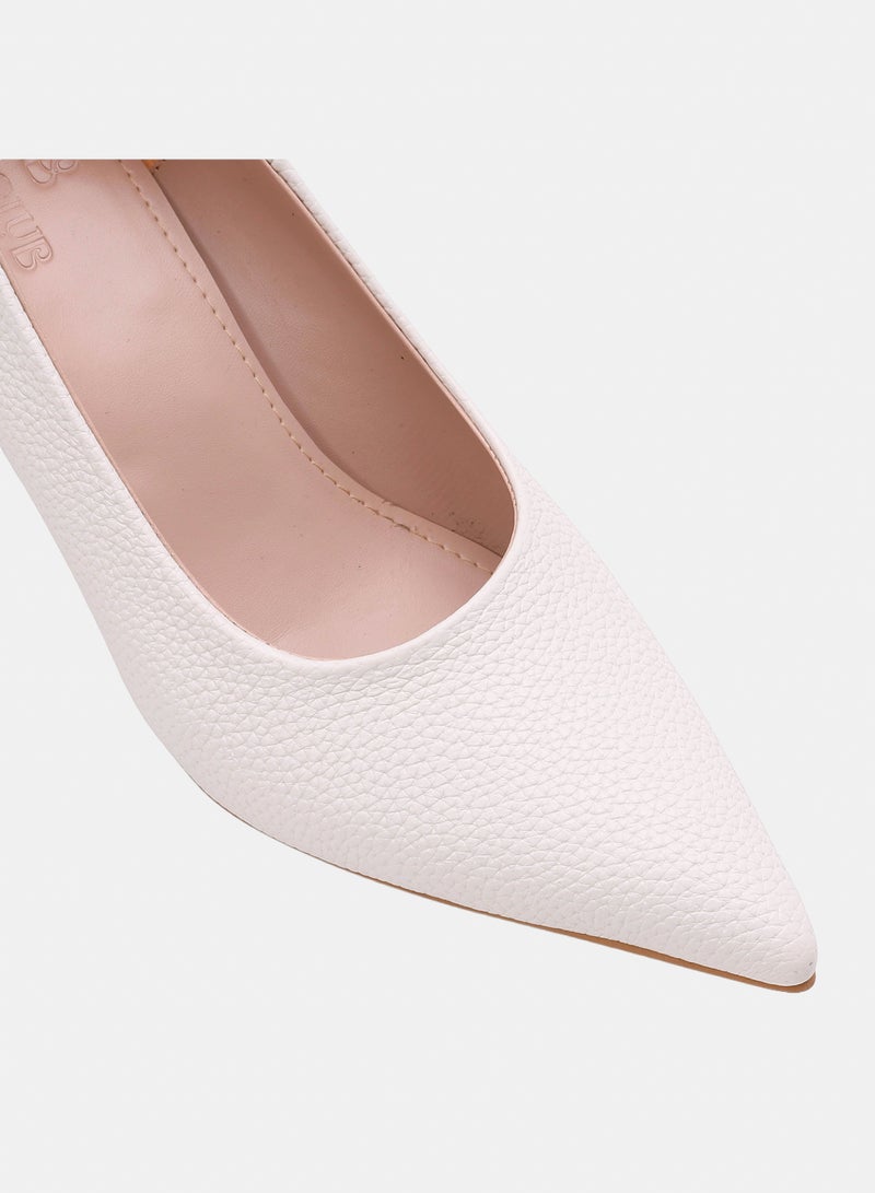 ICE CLUB Women's Pointed Toe Heel – Pebble-Grain Textured - Image 5