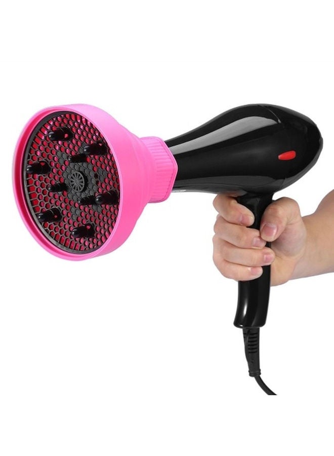 NIBEMINENT Foldable Hairdryer Diffuser Pink/Black - Image 4