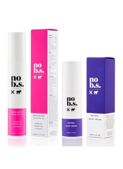 NO B. S. NO BAD STUFF No BS No Bad Stuff Protect  Correct Duo  Daytime Face Moisturizer Spf 20  Nighttime Cream Hydrates  Protect Skin Soothes Redness 27 oz 