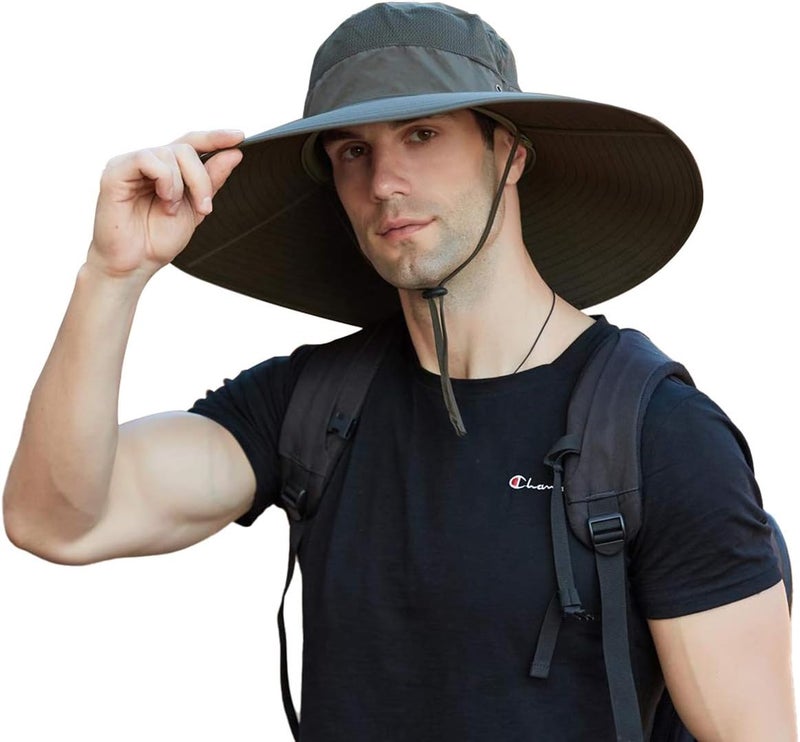Leotruny Super Wide Brim Bucket Hat UPF50+ Waterproof Sun Hat for Fishing Hiking Camping - Image 1