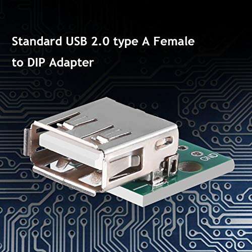 MELIFE 10Pcs USB 2.0 Breakout Board, USB to DIP Adapter 2.54mm Breakout Board 4 Pins Pinboard USB Type A Breakout Board - Image 2