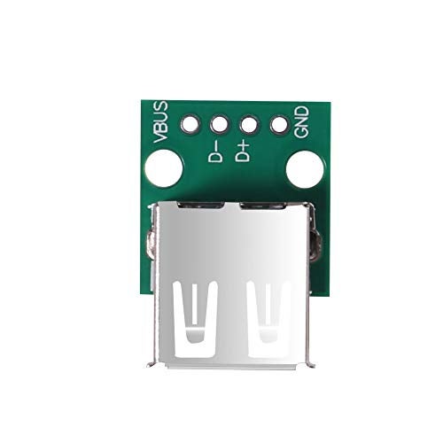 MELIFE 10Pcs USB 2.0 Breakout Board, USB to DIP Adapter 2.54mm Breakout Board 4 Pins Pinboard USB Type A Breakout Board - Image 4