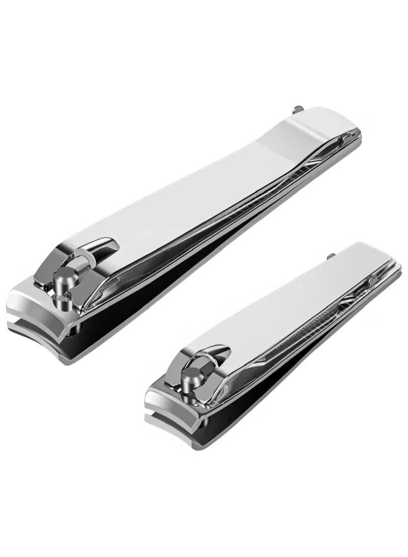 Nail Clipper Set Finger Nail Clippers Ang Toe Nail Clippers With Nail File Unisex Silver - Image 1